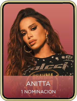 Anitta as a nominee