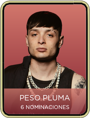 Peso Pluma as a nominee