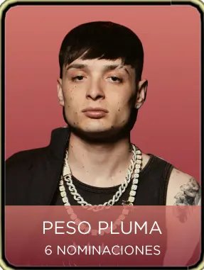 Peso Pluma as a nominee